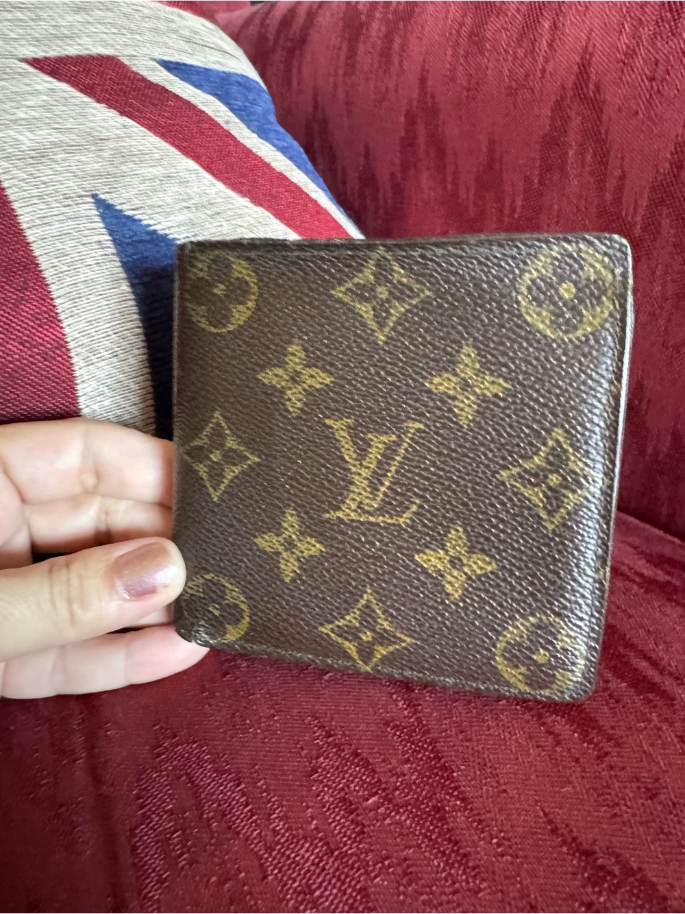 Louis Vuitton Monogram Canvas Wallet in Brown and Gold